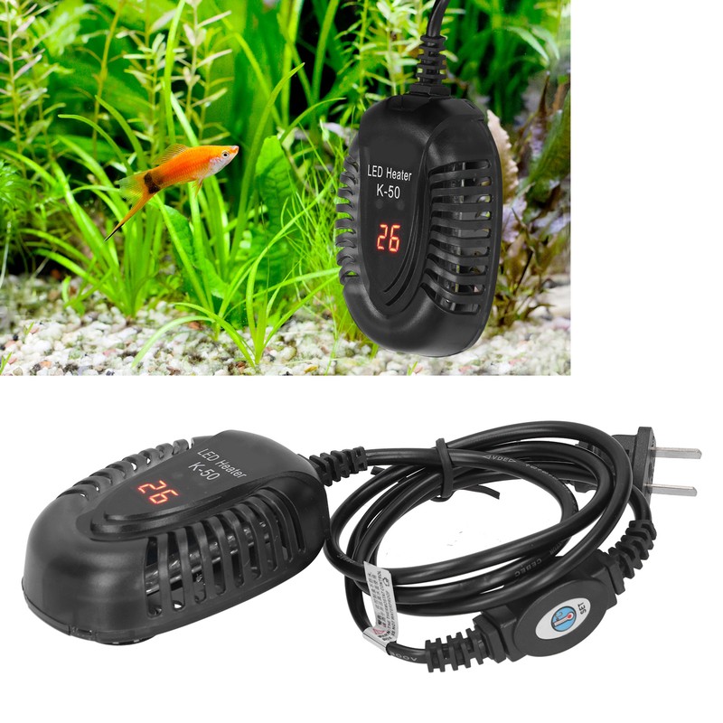 Submersible Aquarium Heater Fish Tank LED External Thermostat Quartz Heating