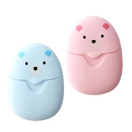 KOMBIUDA Mini Soap Flakes 2 Pack Hypoallergenic Handwashing Sheets Gentle on Skin Scented Soaps for Cleanliness