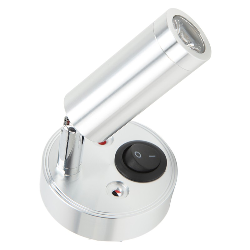RV Bedside Reading Light Rotatable Wall Mount LED Spot Reading