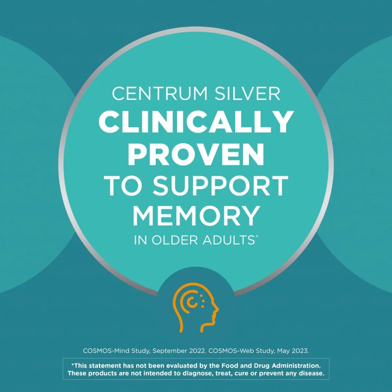 Centrum Silver Multivitamínico Hombres 50+ 100 Tabletas