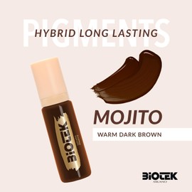BIOTEK Brow Pigment Color for Long Lasting Makeup - Hybrid Long Lasting - Made in Italy (Mojito)