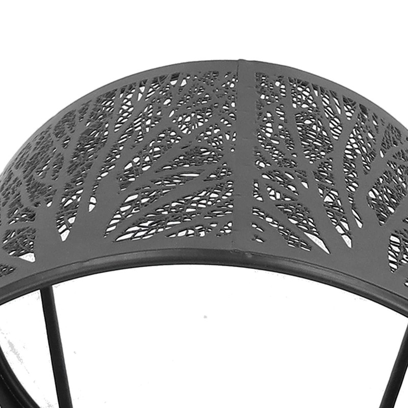 QANYEGN Table Lamp Shade, Wrought Iron, Black