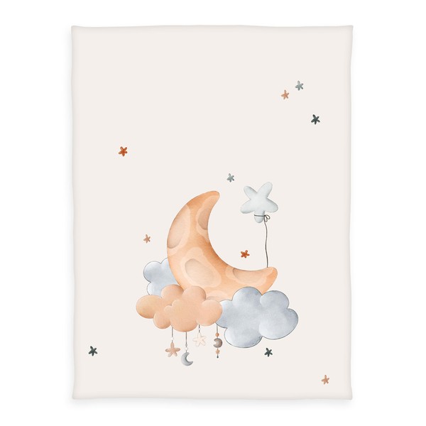 Herding Babybest Moon and Stars Microfibre Fleece Blanket, Moon and