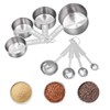 8 Piece Measuring Cup and Spoon Set - Stainless Steel