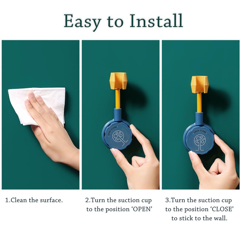 Shower Holder No Drilling Shower Head Holder Suction Cup Adjustable