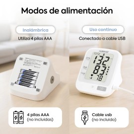 Baumanometro Digital Monitor Medidor De Presion Hogareño Arterial Tensiometro Aparato Checador De Presion Blanco Femmto
