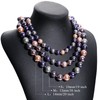 EMIUSS Women's Pearl Necklace Purple, Freshwater Cultured Fashion Costume Pearl