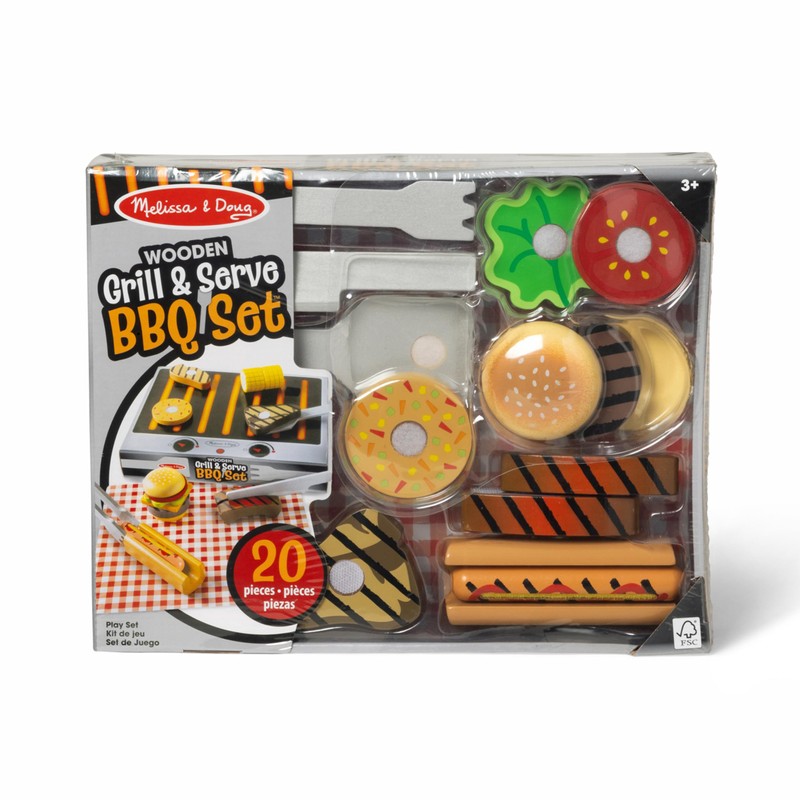 Melissa & Doug Grill and Serve BBQ Set (20 pcs)