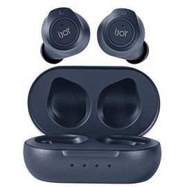 Premium Gravity TWS Earbuds by iJoy - Wireless Bluetooth 5.0 Compatible in-Ear Headset with Built-in Mic & Portable Recharging Case - IPX4 Waterproof & Sweatproof Design for Sports- Long Battery Life