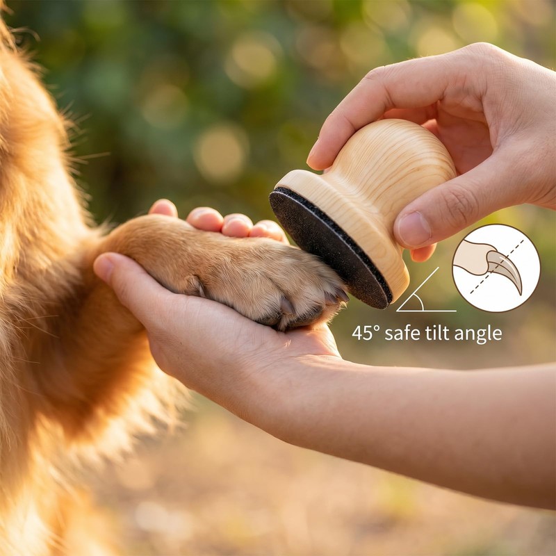 Dog Nail Scratch Board, Wooden Scratch Pad for Nails with