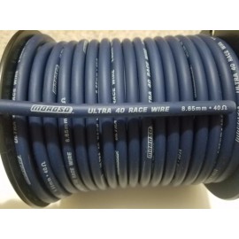 Moroso 8.65mm MOROSO ULTRA 40 ohm Race Wire BLUE silicone Spark plug wire sold by foot