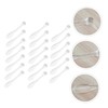 WOONEKY 20pcs Eye Massage Spoon Transparent Face Cream Scoop for
