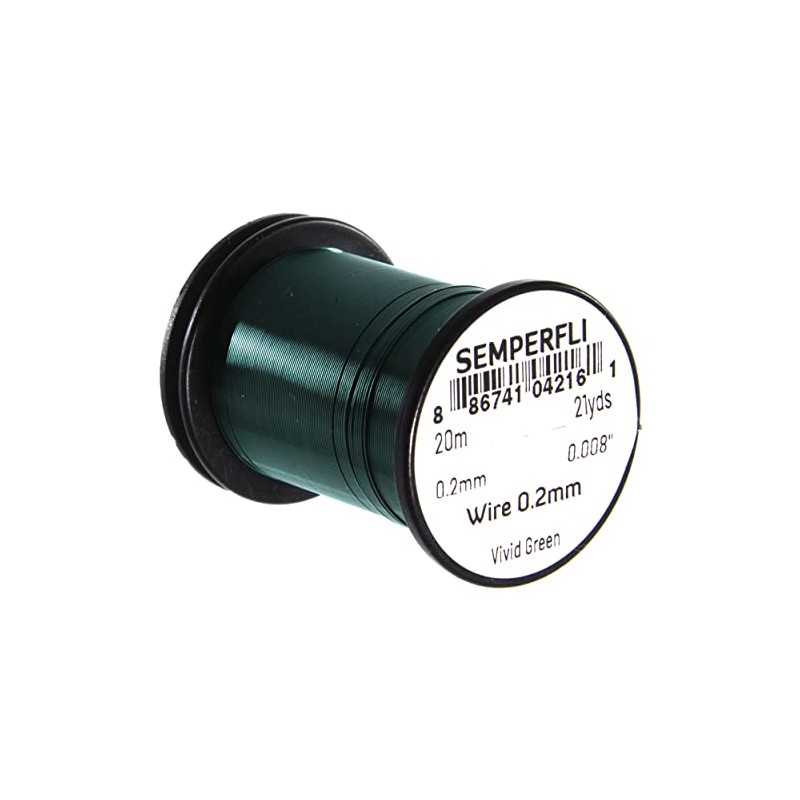 Semperfli Tying Wire 0.2mm Vivid Green