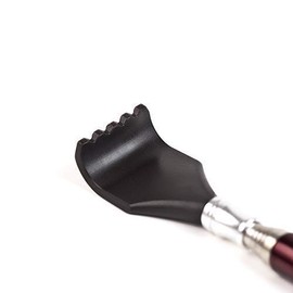 Lewanda Premium: Extendable Telescopic Back Scratcher (Stainless Steel | Red | 35 cm) Scratching Hand Back Scratcher Manual Adjustable