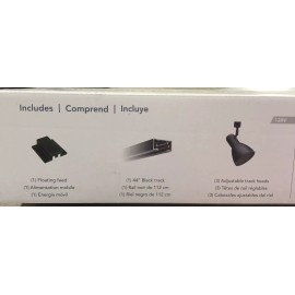 Lithonia Lighting LTKNSTBF 3 Light 44” Black Dimmable Track Lighting (No Bulbs)