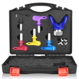 6Pcs Airless Paint Sprayer Tips,Spray Tips,Tip Guard and Storage Box (109,213,315,413,621)