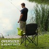 VILLEY Camping Chair, Oversized Folding Camp Chair, Portable Outdoor Chairs
