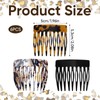 French Hair Side Combs For Women, 6 Pcs Decorative French