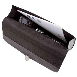 ALASSIO Udine 41016 Document Case with Lock and Zip Compartment Genuine Leather Black, black