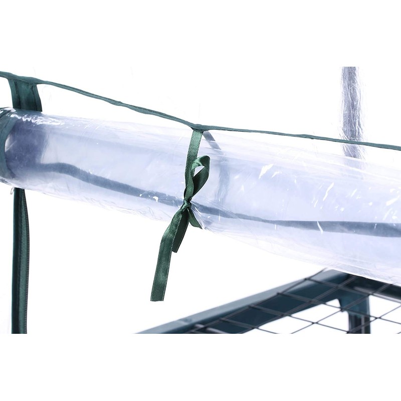 UWIOFF 4-Tier Greenhouse Replacement Cover Clear PVC Greenhouse Cover with