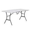 Lifetime 6-Foot Fold in Half Table, Light Commercial, White Granite
