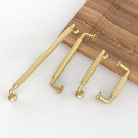 FILTA 7.5 Inch(192mm) Hole Centers Gold Cabinet Pulls(Set of 10),Stylish Gold Handles for Cabinets Kitchen Cabinet Pulls Cabinet Hardware for Cabinets Cupboard Drawer