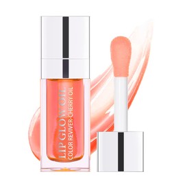 Sokgo Hydrating Lip Glow Oil, Plumping Lip Gloss, Moisturizing Lip Oil Gloss, Transparent Moisturizing Lip Balm, Natural Lip Plumper, Lip Plumper Gloss Make Lips Fuller and Moisturizing (Pink)