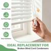 Breakaway Blind Cord Condensers, 6 Pack Replacement Pull Cord Connectors