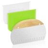 Vicloon Dough Scraper Cutter, 3 Pcs Stainless Steel Dough Scraper