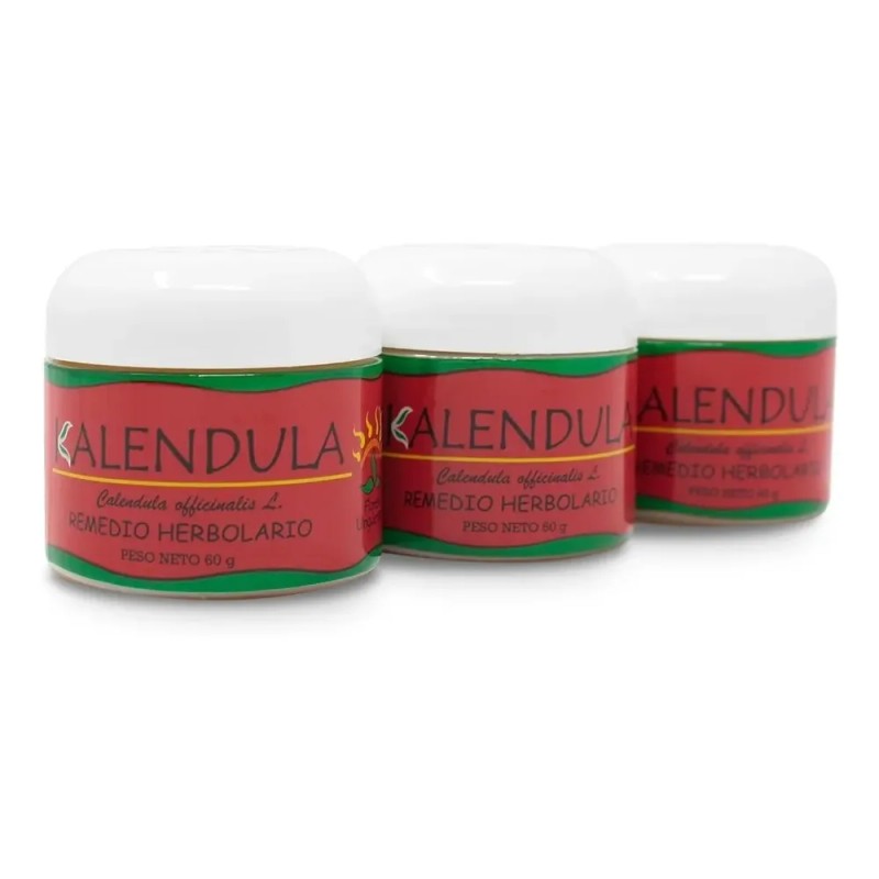 Pomada Natural De Caléndula Altamente Concentrada 60g 3 Pack