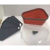 Pizza Storage Container Box Foldable Triangle Reusable Pack Container Multiuse
