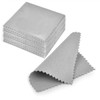 SEVENWELL 50pcs Jewelry Cleaning Cloth Gray Polishing Cloth for Sterling