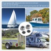 JDMSPEED 2pcs 1.98'' Trailer Axle Dust Cap Cup Grease Cover