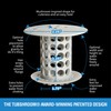 TubShroom the Revolutionary Tub Drain Protector Hair Catcher/Strainer/Snare, Gray (TSGRA454)