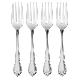 Oneida True Rose Everyday Flatware Salad Forks, Set of 4