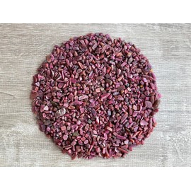 Ruby Chips – Natural Mini Ruby Stones, Crushed Undrilled Ruby, Semi-Tumbled Genuine Ruby (1/2 lb)