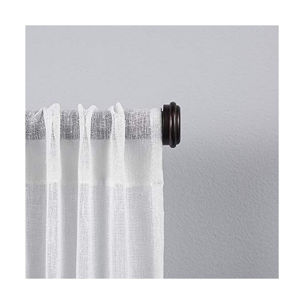 Exclusive Home Curtains Topper 1" Curtain Rod and Finial Set,