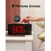 GOLOZA Projection Alarm Clock, Digital Clock with Modern Curved Design