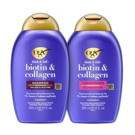 OGX Biotin & Collagen Set, Shampoo & Conditioner, 13 Ounces