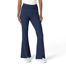 WINK Women's Cargo Flare Scrub Pant, Navy