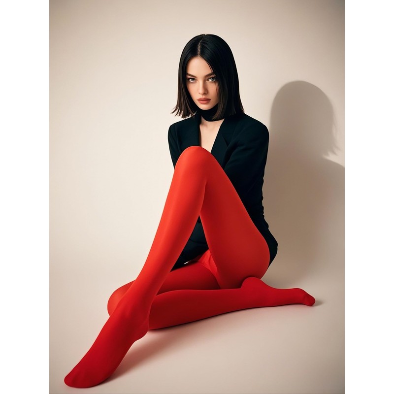 leg elegant Women's 80 Den Microfiber Soft Opaque Tights Pantyhose