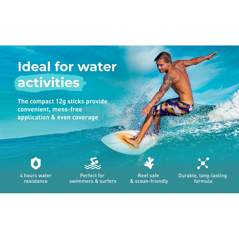 Sun Zapper Zinc Oxide Sunscreen Sticks – SPF 50+ Water