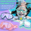 LYBHDAFA 2 Pack Swim Goggles for Kids 3-15 Years Old,