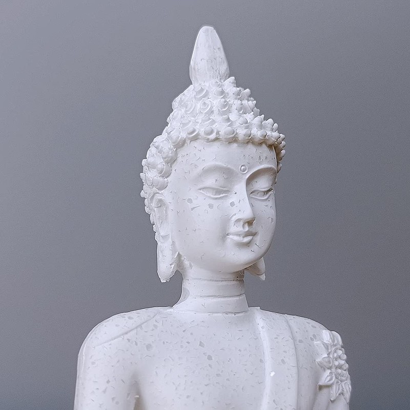 HYFAN Mini Sandstone Buddha Yoga Meditation Statue Harmonious Figurine Collectible