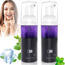 Zkaoai Purple Teeth Whitening Toothpaste, 2 Stück Lila Zahnpasta Weisse Zähne, Lila Zahnpasta Whitening, Purple Zahnaufhellung Zahnpasta, Purple Toothpaste für Zahnfleckenentfernung und Farbkorrektur