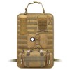 Molle Seat Back Organizer, Tactical Car Seat Organizer with Pouches,