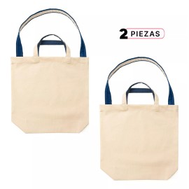 Dilitools Tote Bag Bolsa Ecológica Multifuncional 2 Piezas 46 X 46 Cm