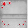 25 Envelopes Christmas Symphony of the Red Stars DIN Long