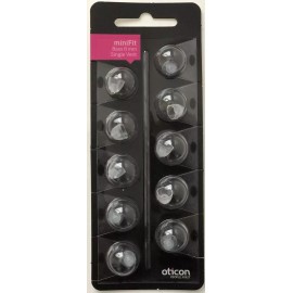 Oticon 1 Pack Oticon miniFit 8mm Bass Single Vent Dome For Hearing Aids. 10 Domes Total