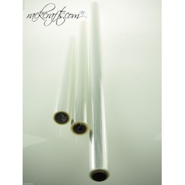 rackcrafts.com Cellophane Cello Roll Heavy Duty Gift Wrap Plastic Paper Decorative Wedding Baby Party (24" x 100')